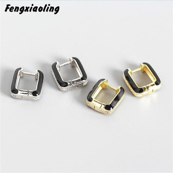 hoop & huggie fengxiaoling 925 sterling silver geometric square earrings for women multiple zircons black small ins ear jewelry, Golden;silver
hoop & huggie fengxiaoling 925 sterling silver geometric square earrings for women multiple zircons black small ins ear jewelry, Golden;silver