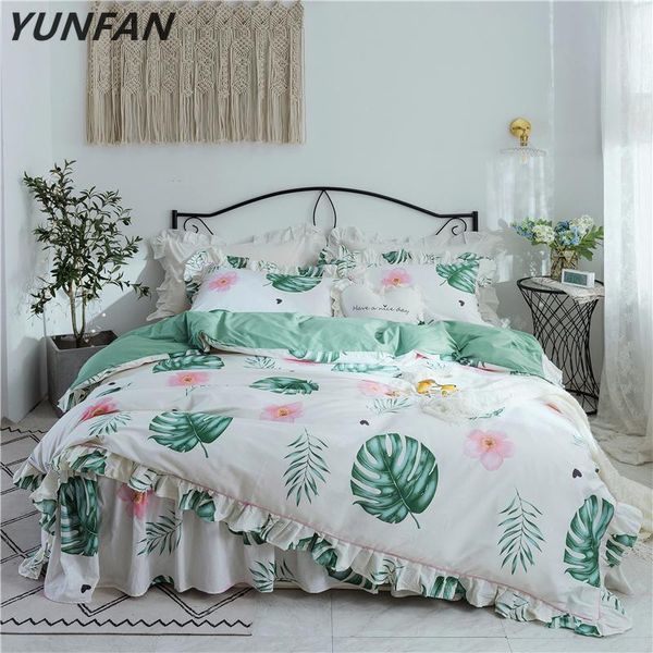 bedding sets home textile leaf set girls linen soft cotton duvet cover flowers pillowcase white bed skirt twin king size
bedding sets home textile leaf set girls linen soft cotton duvet cover flowers pillowcase white bed skirt twin king size