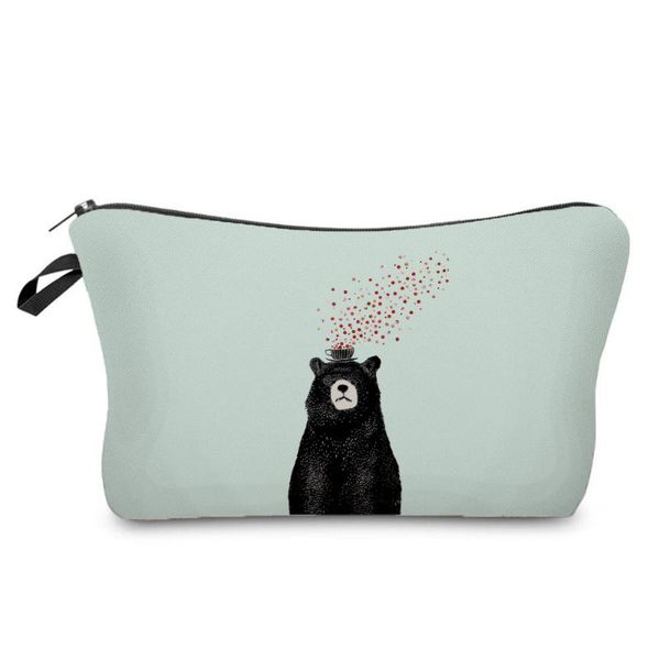 new fashion cosmetics bags for women lovely printed black bear makeup bag storage organizer bag small toiletry
new fashion cosmetics bags for women lovely printed black bear makeup bag storage organizer bag small toiletry