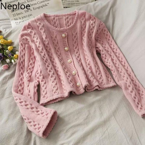 women's knits & tees neploe women spring knitted cardigan solid color long sleeve o neck sweater female jacket sweet pearl buckle short, White
women's knits & tees neploe women spring knitted cardigan solid color long sleeve o neck sweater female jacket sweet pearl buckle short, White