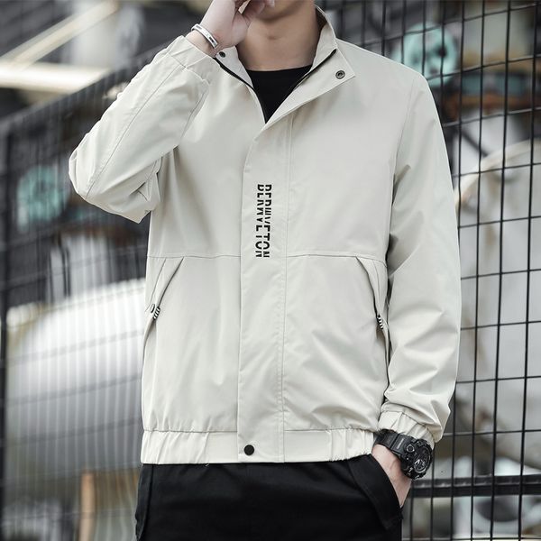 spring coat men's autumn and winter student brand fashion collar sports leisure jacket for young men, Black;brown
spring coat men's autumn and winter student brand fashion collar sports leisure jacket for young men, Black;brown