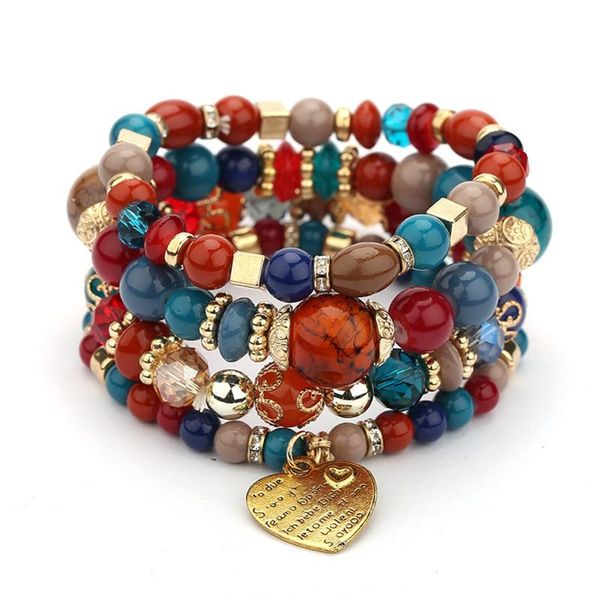 beaded, strands bohemian beaded bracelets set for women fashion multilayer vintage heart pendant glass beads bracelet, Black
beaded, strands bohemian beaded bracelets set for women fashion multilayer vintage heart pendant glass beads bracelet, Black