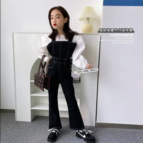 jumpsuits girl denim overalls 2021 spring autumn fashion thin teenage high waist boot cut pant 6-16y ws19591, Blue
jumpsuits girl denim overalls 2021 spring autumn fashion thin teenage high waist boot cut pant 6-16y ws19591, Blue