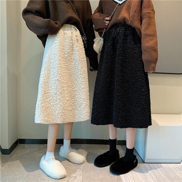 skirts autumn and winter high waist imitation lamb wool a- line women's skirt woman faldas jupe, Black
skirts autumn and winter high waist imitation lamb wool a- line women's skirt woman faldas jupe, Black