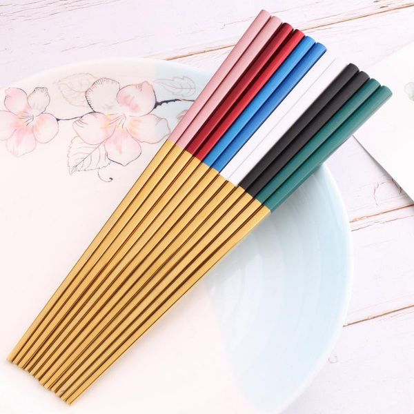 chopsticks 1pair non-slip kitchen tableware metal reusable stainless steel noodle hanamaki drop
chopsticks 1pair non-slip kitchen tableware metal reusable stainless steel noodle hanamaki drop