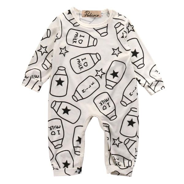 2021 new fall autumn 0-18m newborn baby boy girl cartoon milk bottle print romper long sleeve toddler outfits infant clothes, Blue
2021 new fall autumn 0-18m newborn baby boy girl cartoon milk bottle print romper long sleeve toddler outfits infant clothes, Blue