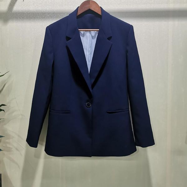 women's suits & blazers early autumn women single button blazer simple long sleeve fashion suit coats for office lady 2021, White;black
women's suits & blazers early autumn women single button blazer simple long sleeve fashion suit coats for office lady 2021, White;black