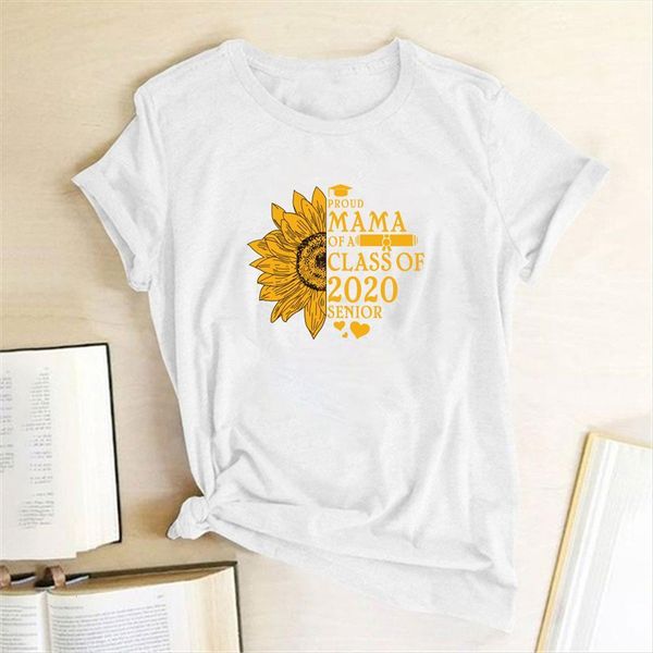 proud of a class senior women t shirts yellow sunflower printed graphic tees ropa para mujer, White
proud of a class senior women t shirts yellow sunflower printed graphic tees ropa para mujer, White