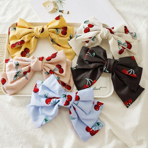 large chiffon bowknot hairgrips new arrive fabric headwear alloy spring clip hairpin cherry printing fashion hair accessories
large chiffon bowknot hairgrips new arrive fabric headwear alloy spring clip hairpin cherry printing fashion hair accessories
