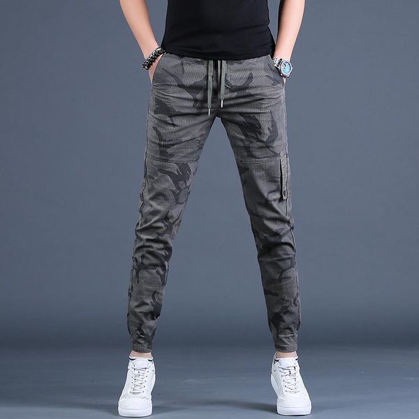 men's pants summer tactical men gray green camouflage ankle-length trousers streetwear sport joggers, Black
men's pants summer tactical men gray green camouflage ankle-length trousers streetwear sport joggers, Black