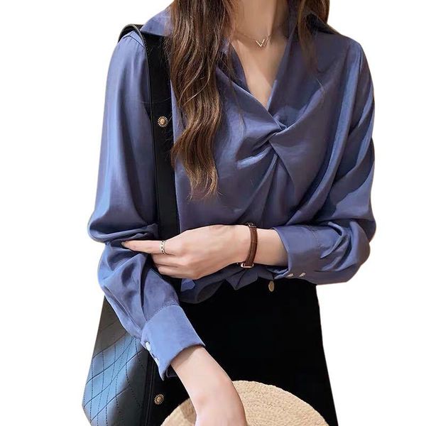 women's blouses & shirts women solid pullover blouse shirt long sleeve v-neck office lady casual, White
women's blouses & shirts women solid pullover blouse shirt long sleeve v-neck office lady casual, White