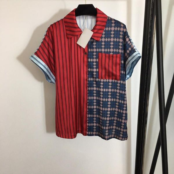 women's blouses & shirts 100% real silk women shirt 2021 summer short sleeve casual turn down collar fashion plaid print lo, White
women's blouses & shirts 100% real silk women shirt 2021 summer short sleeve casual turn down collar fashion plaid print lo, White