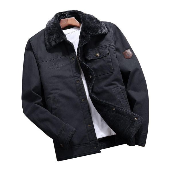 men's jackets men navy 2021 winter fleece jacket outerwear warm cotton coats faux fur liner thicker military size5xl, Black;brown
men's jackets men navy 2021 winter fleece jacket outerwear warm cotton coats faux fur liner thicker military size5xl, Black;brown