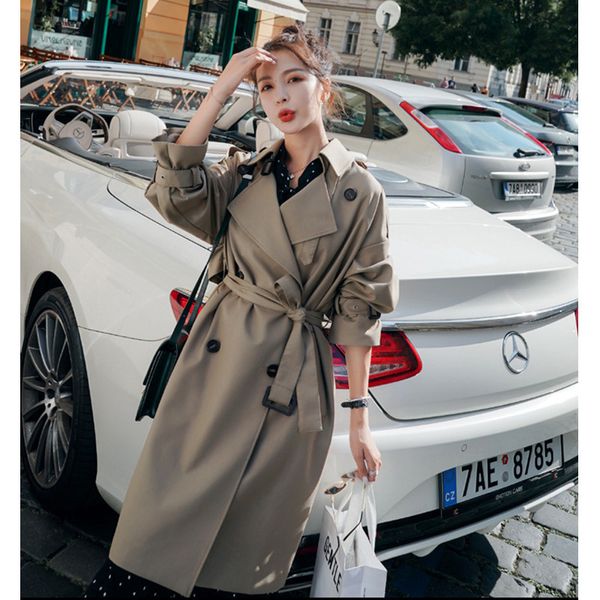 2021 new oversize trench coat for women spring korean double breasted coats woman streetwear long windbreaker with belt y167 j9su, Tan;black
2021 new oversize trench coat for women spring korean double breasted coats woman streetwear long windbreaker with belt y167 j9su, Tan;black