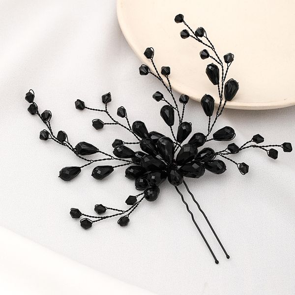 black crystal headpieces combs wedding hair accessories bride comb bridal for women headpieces, Silver
black crystal headpieces combs wedding hair accessories bride comb bridal for women headpieces, Silver