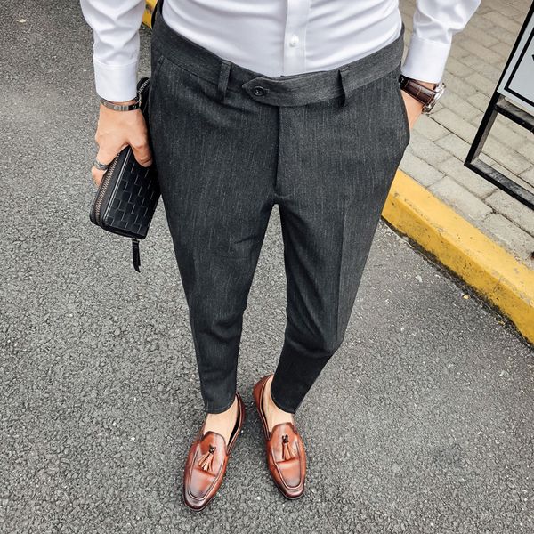 fall winter dressed in business of striped men's office formal suit streetwear casual wedding pants mdv5, Black
fall winter dressed in business of striped men's office formal suit streetwear casual wedding pants mdv5, Black