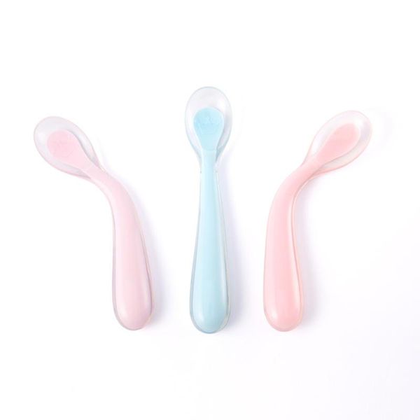 grade silicone baby spoon handle easy grip elbow training kit adjustable feeder kids safety feeding tableware 14.8*2.8cm
grade silicone baby spoon handle easy grip elbow training kit adjustable feeder kids safety feeding tableware 14.8*2.8cm