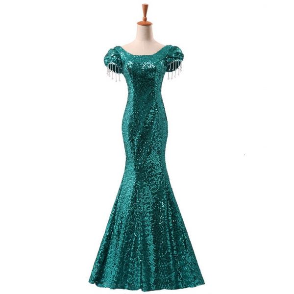 2021 new robe de soiree mermaid evening green sequined crystal scoop floor-length dinner gowns prom es uij8, Black;red
2021 new robe de soiree mermaid evening green sequined crystal scoop floor-length dinner gowns prom es uij8, Black;red