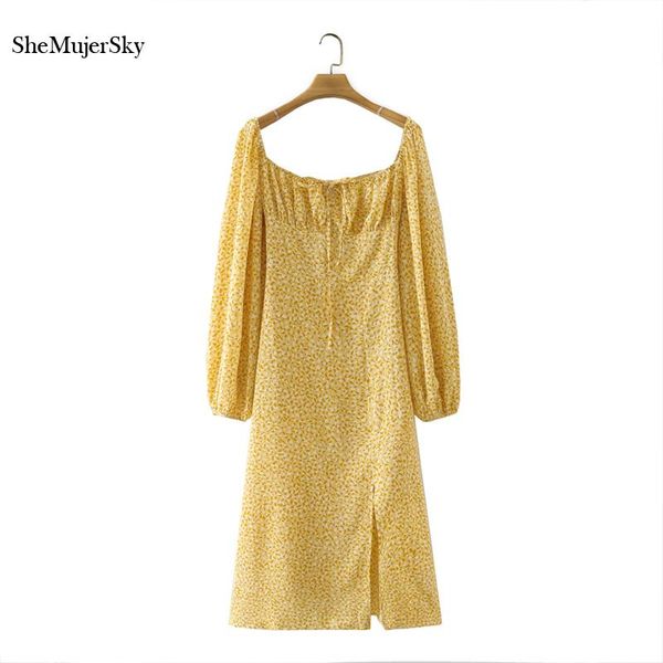 casual dresses shemujersky women long sleeve square collar yellow dress spring autumn print side split midi 2021 robe femme, Black;gray
casual dresses shemujersky women long sleeve square collar yellow dress spring autumn print side split midi 2021 robe femme, Black;gray