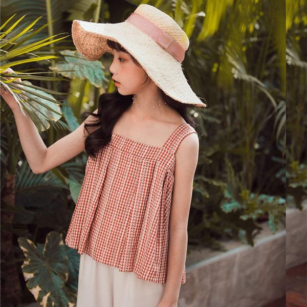 shirts 2021 teenage girls summer blouse for sleeveless fashion clothing plaid bow little girl casual 4-20 years, White;black
shirts 2021 teenage girls summer blouse for sleeveless fashion clothing plaid bow little girl casual 4-20 years, White;black