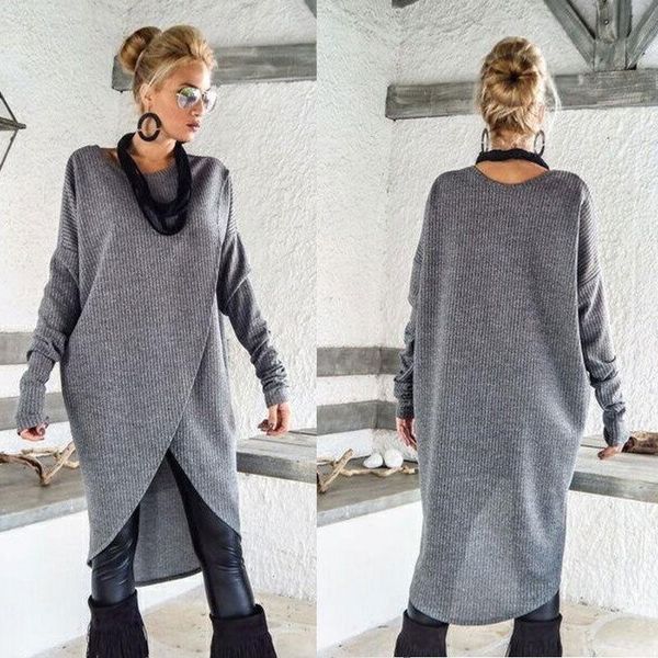 casual dresses sweater dress women long sleeve autumn ladies asymmetrical jumper pullover wool vintage gray, Black;gray
casual dresses sweater dress women long sleeve autumn ladies asymmetrical jumper pullover wool vintage gray, Black;gray
