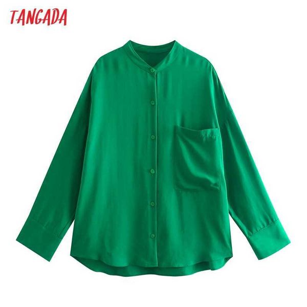 tangada women oversized green long shirt long sleeve chic female casual loose blusas 5z63 210609, White
tangada women oversized green long shirt long sleeve chic female casual loose blusas 5z63 210609, White
