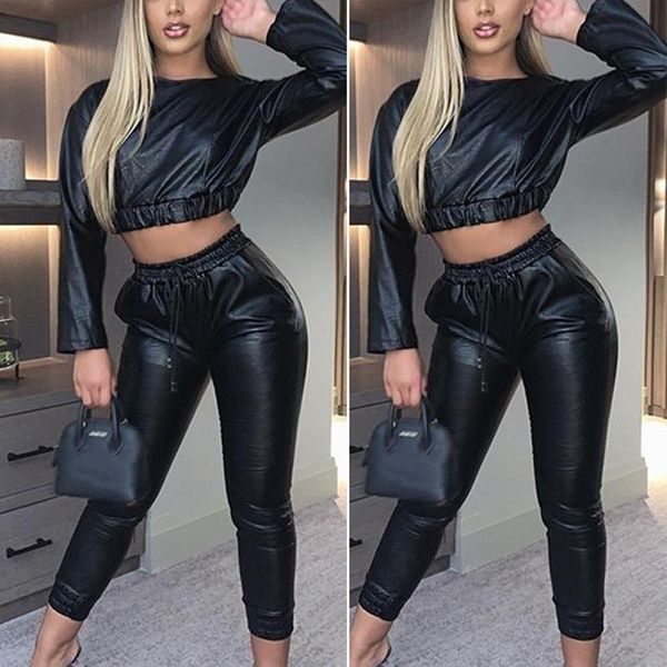 pants lace faux leather ladies high pu waist elastic slim bottom pants ladies nine-point black, Black;white
pants lace faux leather ladies high pu waist elastic slim bottom pants ladies nine-point black, Black;white