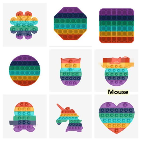 square circle unicorn shape push pop bubble fidget sensory toy autism special needs stress reliever heart antistress squeezy toys
square circle unicorn shape push pop bubble fidget sensory toy autism special needs stress reliever heart antistress squeezy toys