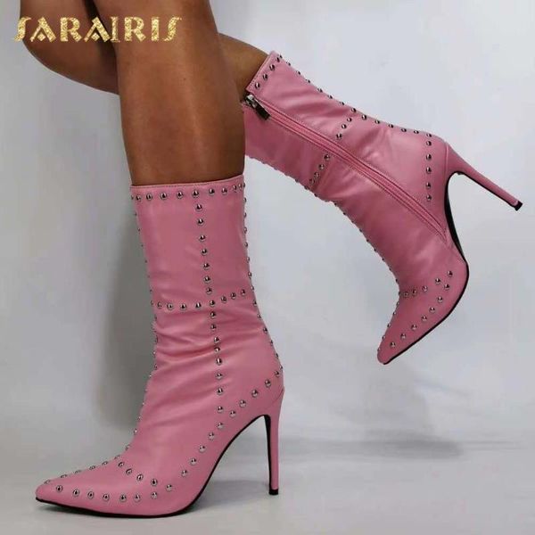boots sarairis 2021 big size 43 thin high heels fetish women shoes rivet zipper trendy party booties ladies, Black
boots sarairis 2021 big size 43 thin high heels fetish women shoes rivet zipper trendy party booties ladies, Black