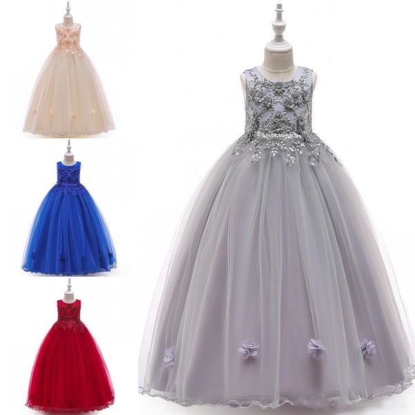 cute 3d floral flower flower girls dresses for wedding party jewel neck roayl blue champagne sliver tulle a line first communion dress, White;blue
cute 3d floral flower flower girls dresses for wedding party jewel neck roayl blue champagne sliver tulle a line first communion dress, White;blue