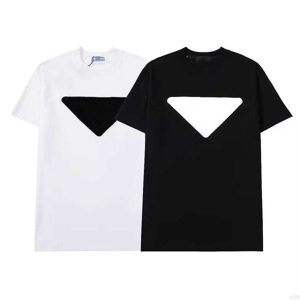 fashion casual t shirt male designer prad short sleeve 100% cotton inverted triangle letter black and white size s-2xl, White;black
fashion casual t shirt male designer prad short sleeve 100% cotton inverted triangle letter black and white size s-2xl, White;black