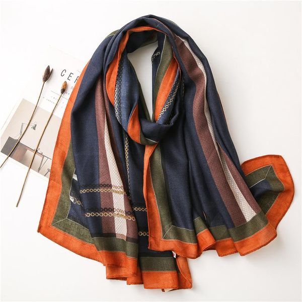 scarves designer scarf women chain print for female outdoor sun protection shawl and wraps spring autumn lightweight bandana, Blue;gray
scarves designer scarf women chain print for female outdoor sun protection shawl and wraps spring autumn lightweight bandana, Blue;gray