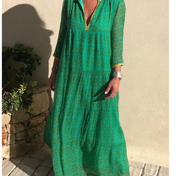 casual dresses vestidos playeros mujer 2021 beach dress long boho chic clothes strandjurk women elegant plus size trendy womens, Black;gray
casual dresses vestidos playeros mujer 2021 beach dress long boho chic clothes strandjurk women elegant plus size trendy womens, Black;gray