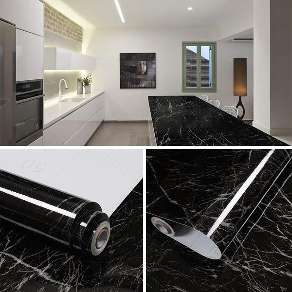 black marble wallpaper self-adhesive waterproof kitchen cabinet deskhome renovation wall decoration stickers
black marble wallpaper self-adhesive waterproof kitchen cabinet deskhome renovation wall decoration stickers