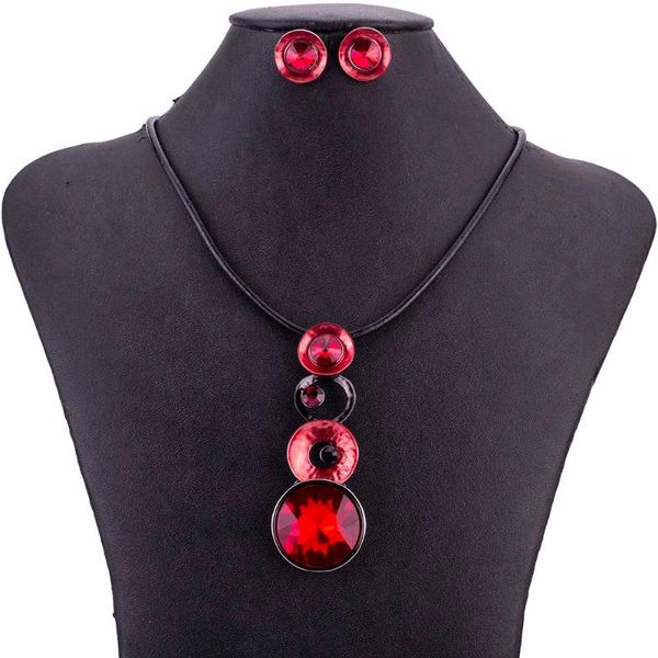 earrings & necklace ms1505075 red set blue jewelry sets crystal pendant lead&nickle black rope party, Silver
earrings & necklace ms1505075 red set blue jewelry sets crystal pendant lead&nickle black rope party, Silver
