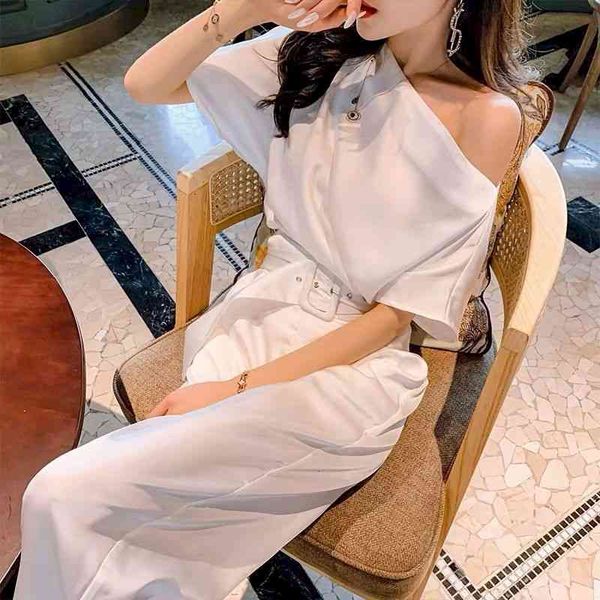 women's pants & capris womens suit wide leg summer irregular loose large size off-the-shoulder fashion oversized two piec, Black;white
women's pants & capris womens suit wide leg summer irregular loose large size off-the-shoulder fashion oversized two piec, Black;white