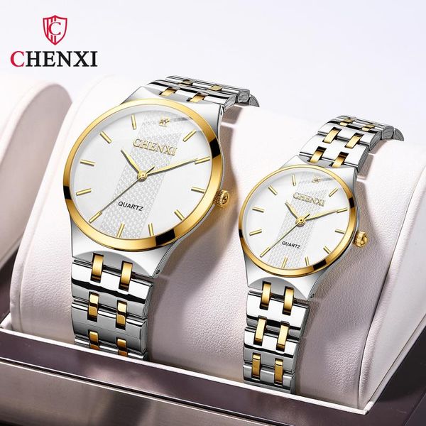 wristwatches chenxi men and women simple couple ladies casual ultra-thin quartz waterproof lover's gift watch, Slivery;brown
wristwatches chenxi men and women simple couple ladies casual ultra-thin quartz waterproof lover's gift watch, Slivery;brown