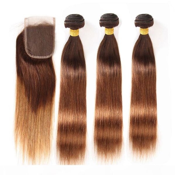 #4 30 brown roots ombre straight brazilian human hair bundles with closure brown to medium auburn ombre 3bundles with 4x4 lace closure, Black;brown
#4 30 brown roots ombre straight brazilian human hair bundles with closure brown to medium auburn ombre 3bundles with 4x4 lace closure, Black;brown