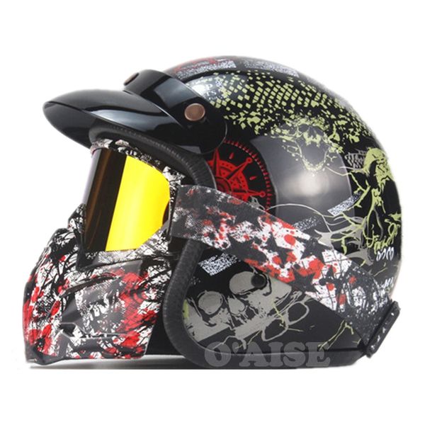 vintage 3/4 open-face motorcycle helmet with extra tinted visor for scooter moped cruiser tk34
vintage 3/4 open-face motorcycle helmet with extra tinted visor for scooter moped cruiser tk34