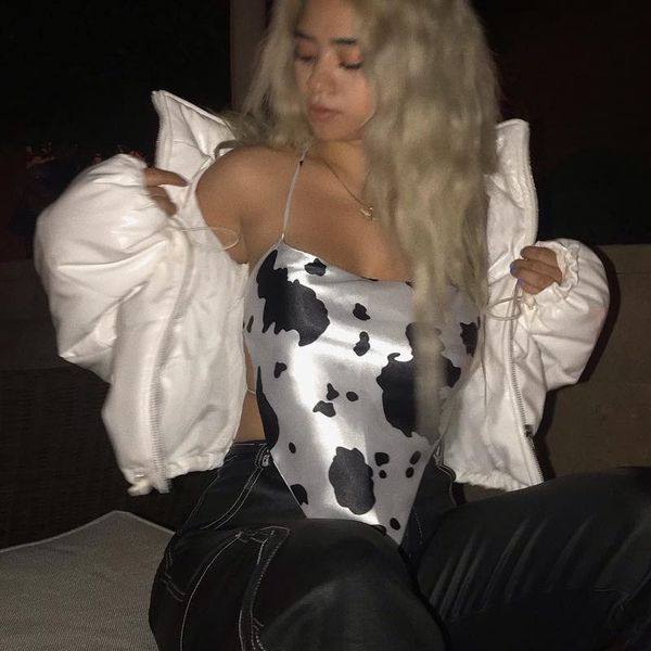 cow floral printed satin tanks camis y2k halter open back laced up tied crop summer clothes for women c70ae10, White
cow floral printed satin tanks camis y2k halter open back laced up tied crop summer clothes for women c70ae10, White
