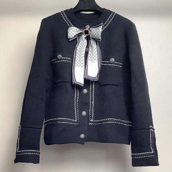 women's knits & tees white or black fashion cardigans jacket for women o-neck bow long sleevev patchwork sweaters coats female
women's knits & tees white or black fashion cardigans jacket for women o-neck bow long sleevev patchwork sweaters coats female