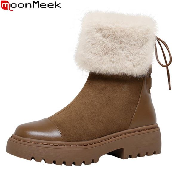 boots moonmeek 2021 genuine leather square heels round toe autumn winter ankle women black
boots moonmeek 2021 genuine leather square heels round toe autumn winter ankle women black