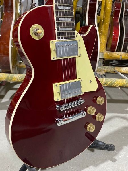 standard electric guitar wine red color chrome hardware rosewood fingerboard mahogany body guitars guitarra
standard electric guitar wine red color chrome hardware rosewood fingerboard mahogany body guitars guitarra