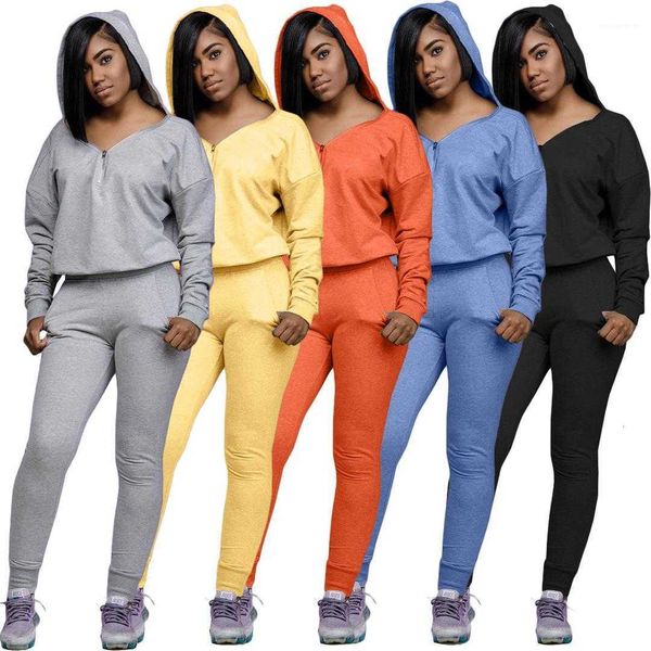 women's two piece pants 2pcs set fashionn casual women clothing womens autumn winter long sleeve zipper v neck h qce6, White
women's two piece pants 2pcs set fashionn casual women clothing womens autumn winter long sleeve zipper v neck h qce6, White