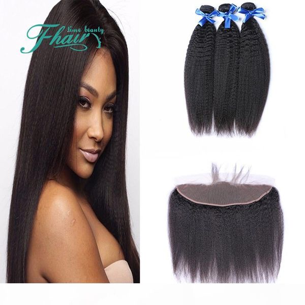 malaysian kinky straight with frontals 4pcs lot 13x4 lace frontal closure with hair weaves italian coarse yaki 3bundles hair with frontals, Black
malaysian kinky straight with frontals 4pcs lot 13x4 lace frontal closure with hair weaves italian coarse yaki 3bundles hair with frontals, Black