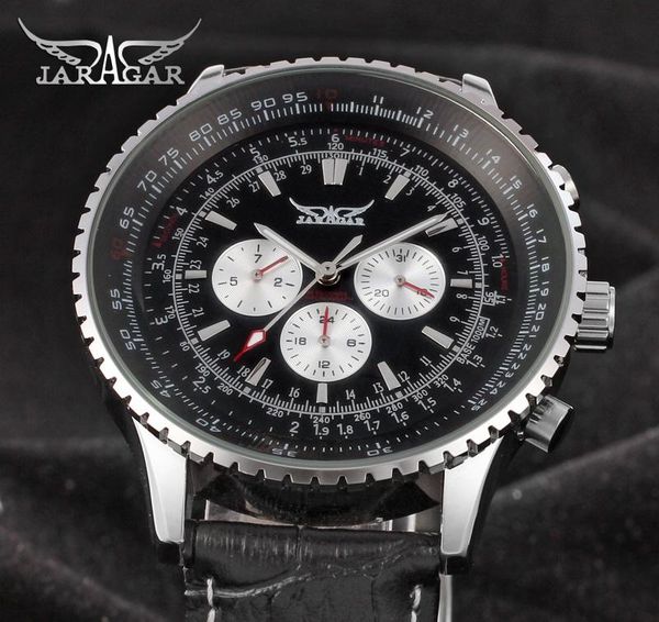 wristwatches jaragar men mechanical watches men's automatic 6 hands genuine leather strap black auto date, Slivery;brown
wristwatches jaragar men mechanical watches men's automatic 6 hands genuine leather strap black auto date, Slivery;brown