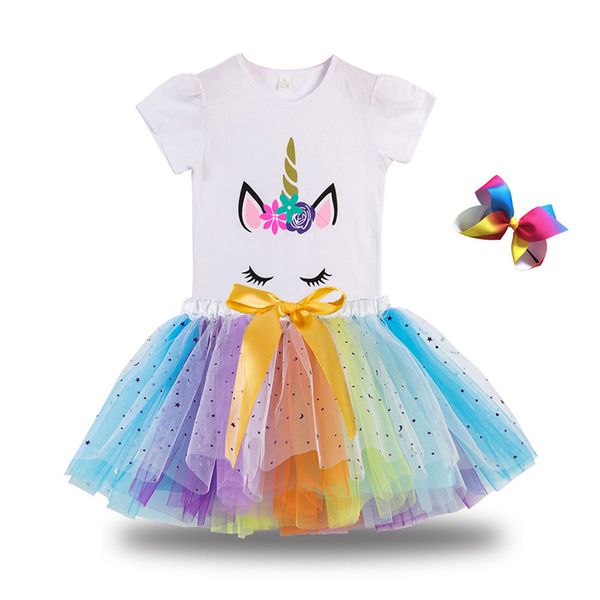 unicorn girls dress rainbow tulle gown kids clothes christmas carnival girls dress up party unicorn role t-shirt + tutu skirt, Red;yellow
unicorn girls dress rainbow tulle gown kids clothes christmas carnival girls dress up party unicorn role t-shirt + tutu skirt, Red;yellow