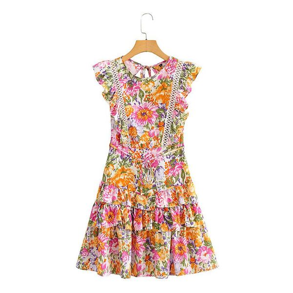 casual dresses holiday vintage beach dress summer women's printed o neck halter cake ruffles mini for women party, Black;gray
casual dresses holiday vintage beach dress summer women's printed o neck halter cake ruffles mini for women party, Black;gray