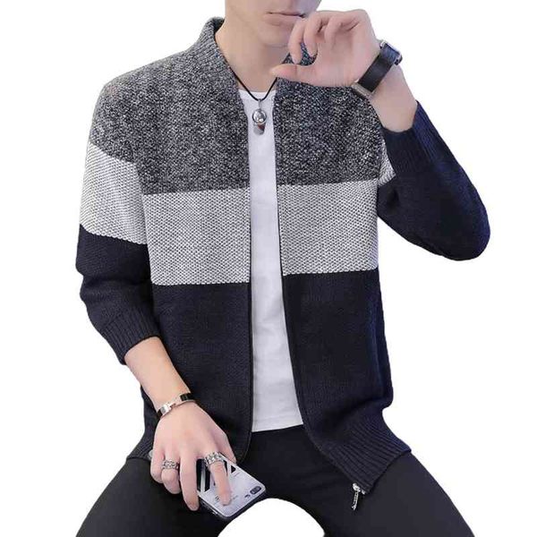 autumn long sve knitted sweater thick warm color block zip et coat men clothing homm vte 2020, Black;white
autumn long sve knitted sweater thick warm color block zip et coat men clothing homm vte 2020, Black;white