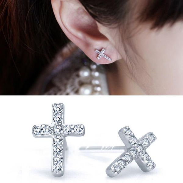 stud silver color fashion jewelry for women wholesale punk style gift cubic zirconia cross drop/dangle crystal earrings, Golden;silver
stud silver color fashion jewelry for women wholesale punk style gift cubic zirconia cross drop/dangle crystal earrings, Golden;silver